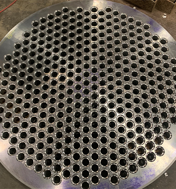 Tubeholes drilled